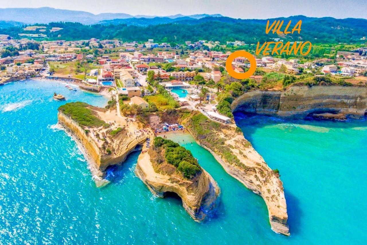 Beach Villa Verano With Private Pool By Dadovillas Sidari  Zewnętrze zdjęcie