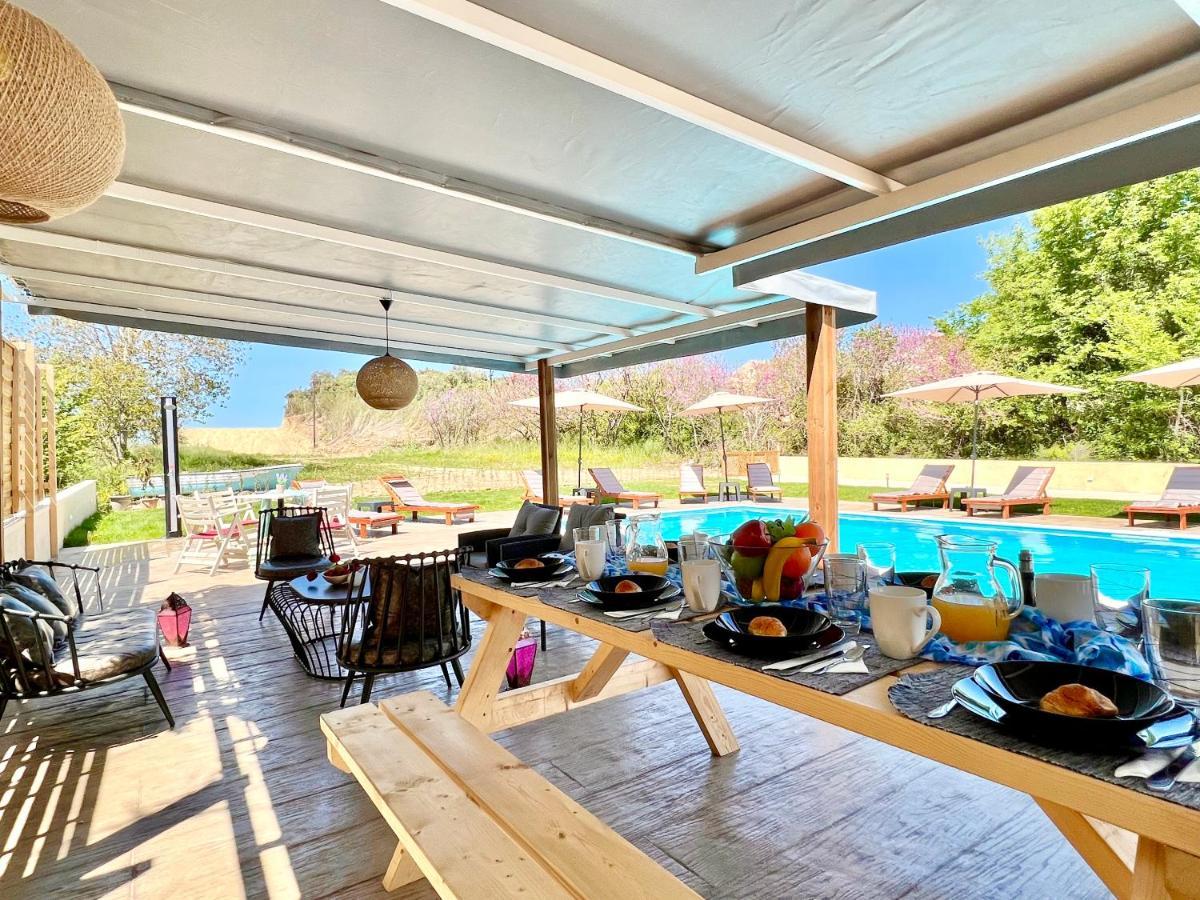 Beach Villa Verano With Private Pool By Dadovillas Sidari  Zewnętrze zdjęcie